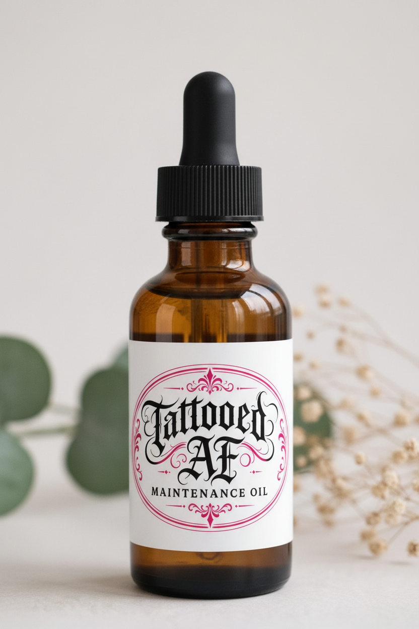 Tattooed AF Maintenance Oil Bottle